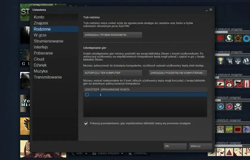 Zdjęcie Jak pożyczyć grę na Steam i korzystać z Family Sharing bez problemów