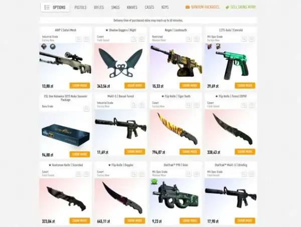 Gdzie kupić skiny CS:GO bezpiecznie i tanio? Sprawdź najlepsze opcje!